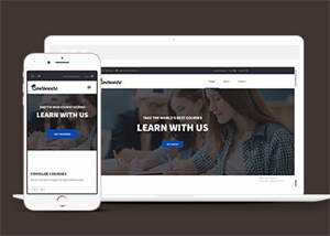 宽屏在线课程学习网站模板下载 - Hope`Chen资源网