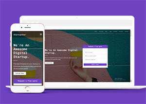 数字创业公司响应式模板下载 - Hope`Chen资源网