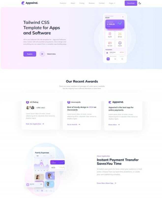 APP开发软件设计CSS网站html模板 - Hope`Chen资源网