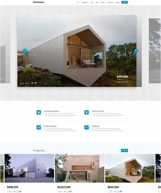 别墅在线交易服务机构网站html模板 - Hope`Chen资源网