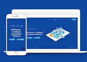 蓝色比特货币贷款网站模板源码 - Hope`Chen资源网