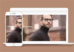 开发者web简历作品网页模板 - Hope`Chen资源网