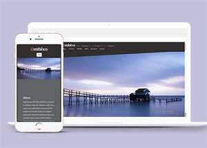 简洁背景视差装修案例展示模板 - Hope`Chen资源网