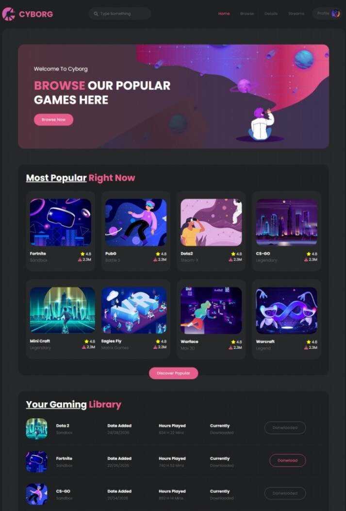 HTML5热门游戏体验宣传网站模板 - Hope`Chen资源网