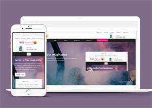 生日派对宣传类网站模板下载 - Hope`Chen资源网