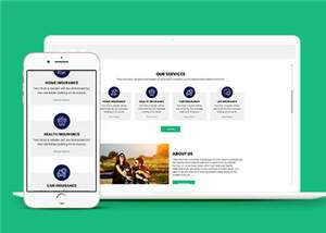 保险公司官方HTML网站模板下载 - Hope`Chen资源网
