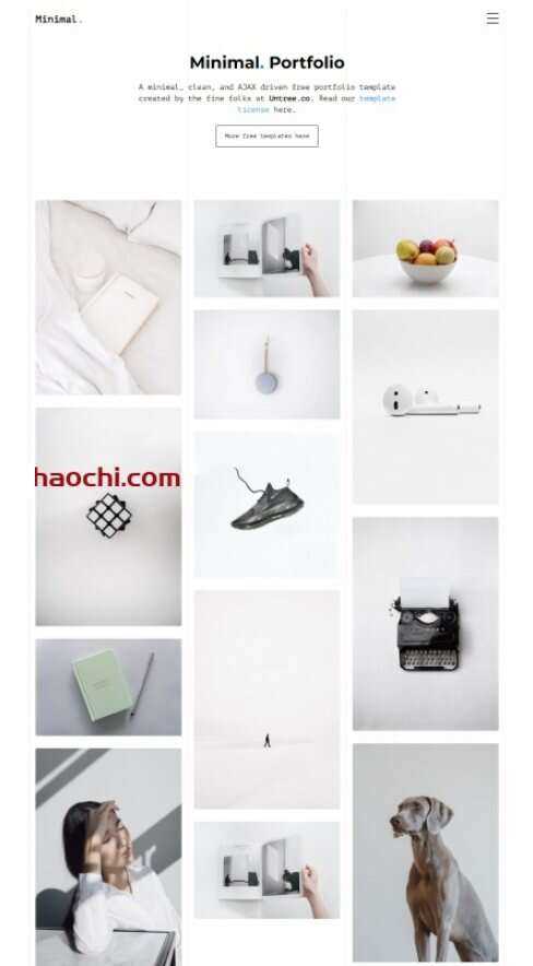 设计服务公司作品宣传网站HTML模板 - Hope`Chen资源网