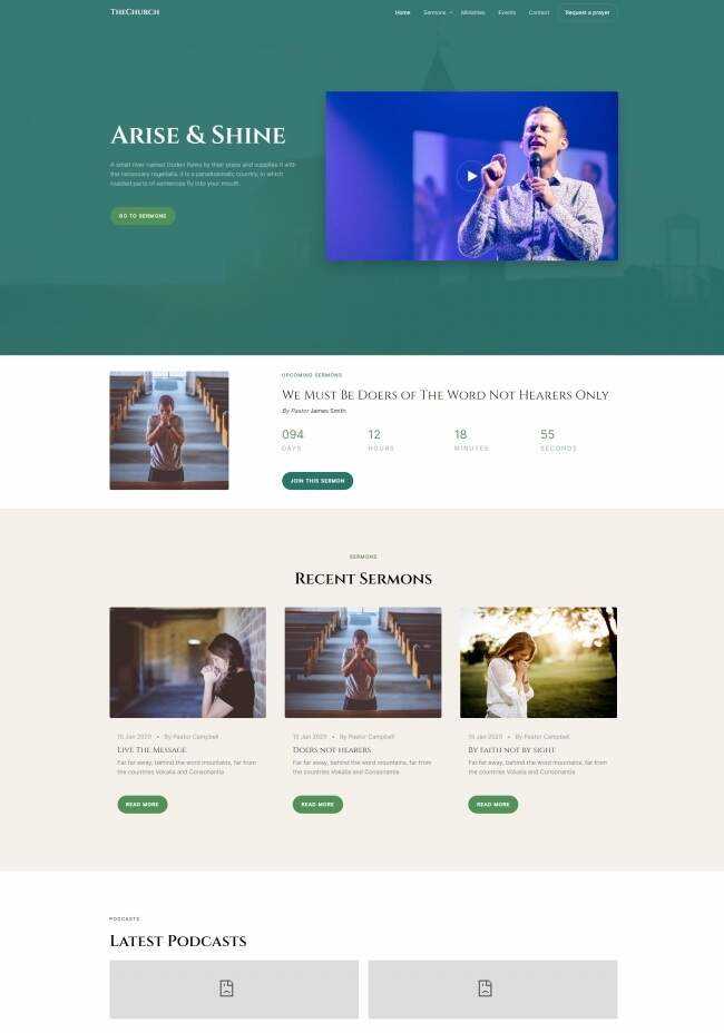HTML5祈祷祷告线上网站模板 - Hope`Chen资源网