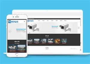 响应式数字防盗类网站前端模板 - Hope`Chen资源网