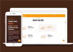 简约工业生产企业网站html模板下载 - Hope`Chen资源网