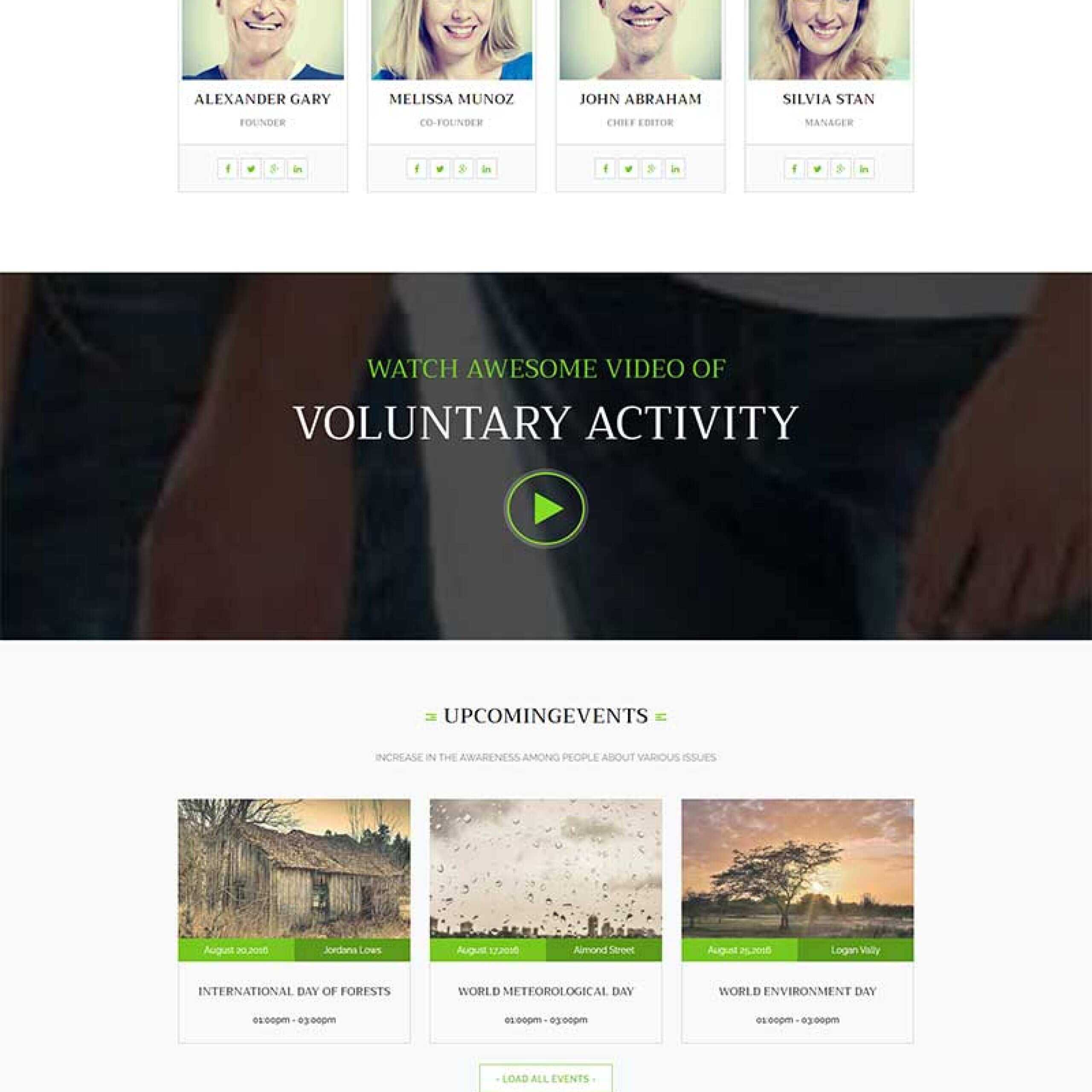 绿色环保公益网站html模板 - Hope`Chen资源网