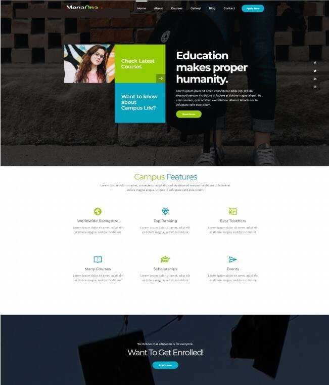 继续教育服务机构网站HTML5模板 - Hope`Chen资源网