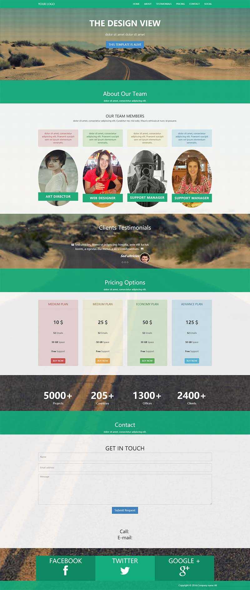 绿色企业邮箱销售单页面网站HTML5模板 - Hope`Chen资源网
