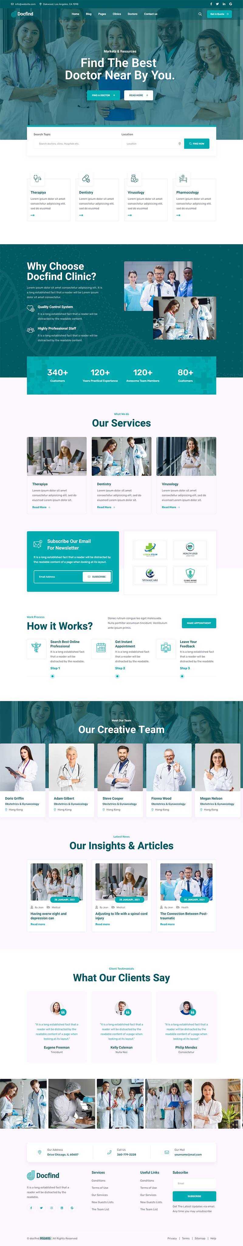 响应式在线医生咨询服务主页HTML模板 - Hope`Chen资源网