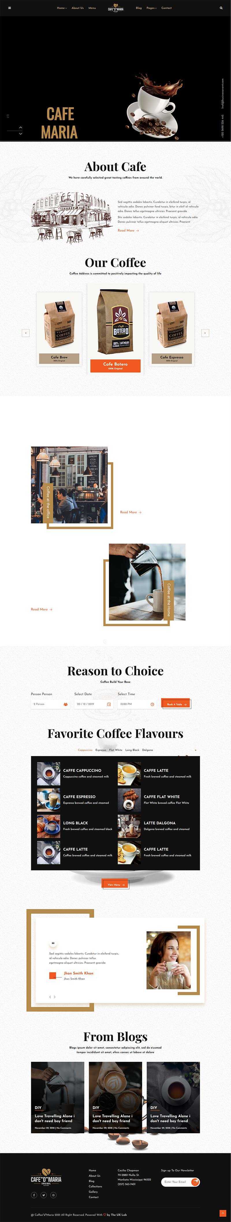 bootstrap响应式甜品茶餐厅官网html模板 - Hope`Chen资源网