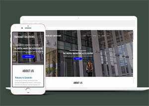简洁数字营销类公司网站模板 - Hope`Chen资源网