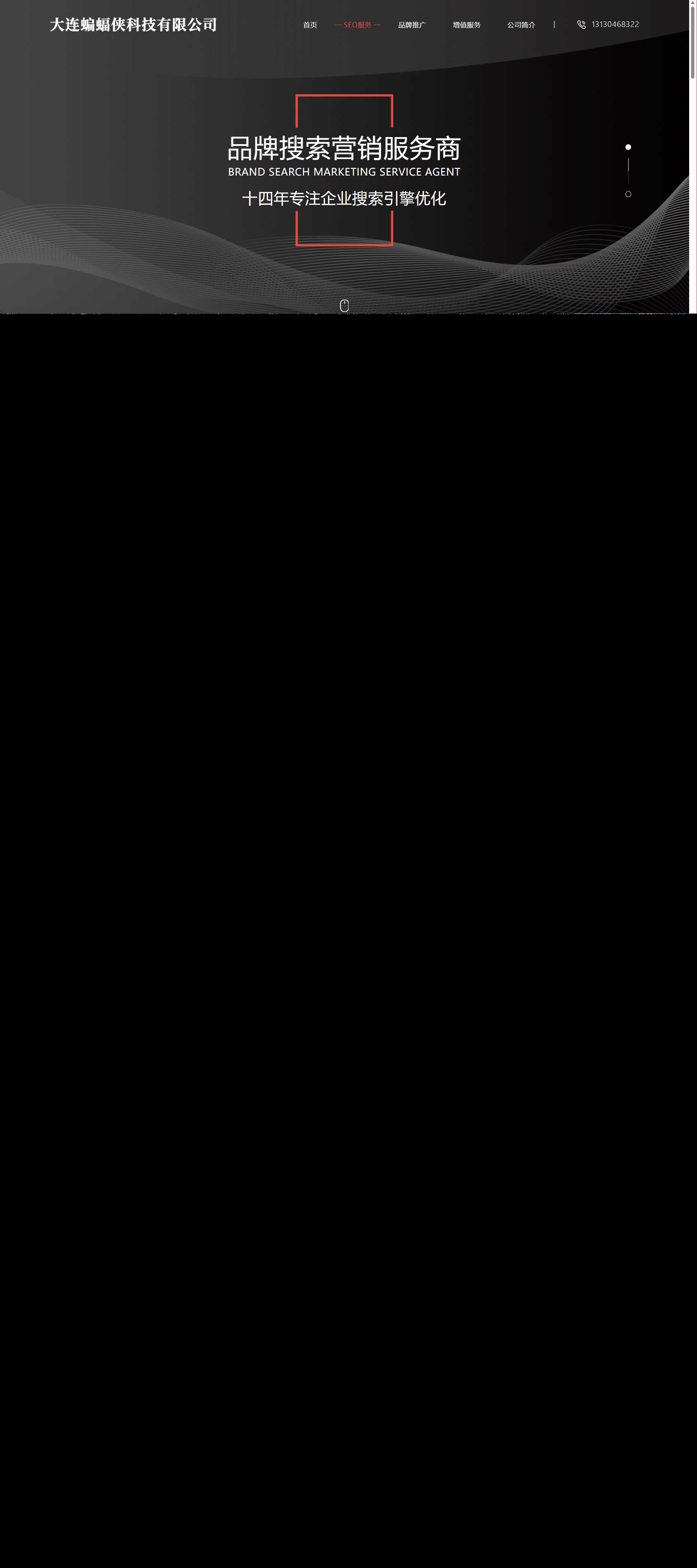 分享一套简洁大气且好看的排名seo官网源码 - Hope`Chen资源网