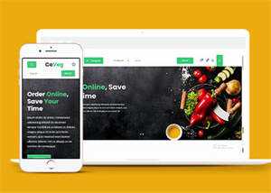 简洁生活食品电商类网站模板下载 - Hope`Chen资源网