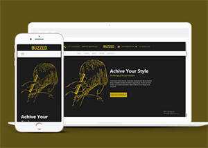 简洁发型设计培训学校网站模板 - Hope`Chen资源网