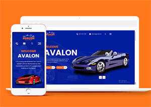 简洁豪华汽车4S店保养网站模板 - Hope`Chen资源网