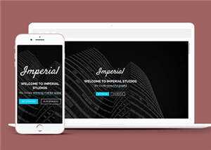 平面设计创意工作室响应式网页模板 - Hope`Chen资源网