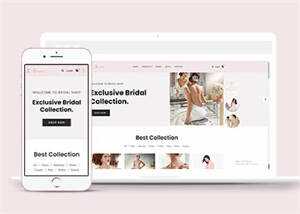 简洁婚纱定制电子商务网站模板 - Hope`Chen资源网
