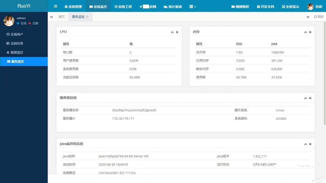 RuoYi若依管理系统最新版 基于SpringBoot的权限管理系统 - Hope`Chen资源网