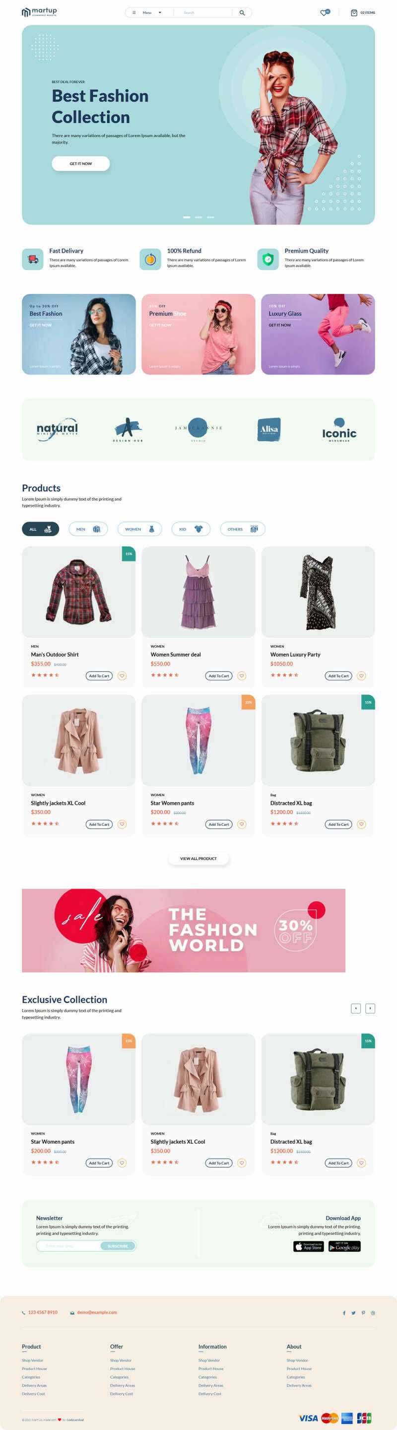 Bootstrap5多用途的女性服装电商HTML模板 - Hope`Chen资源网