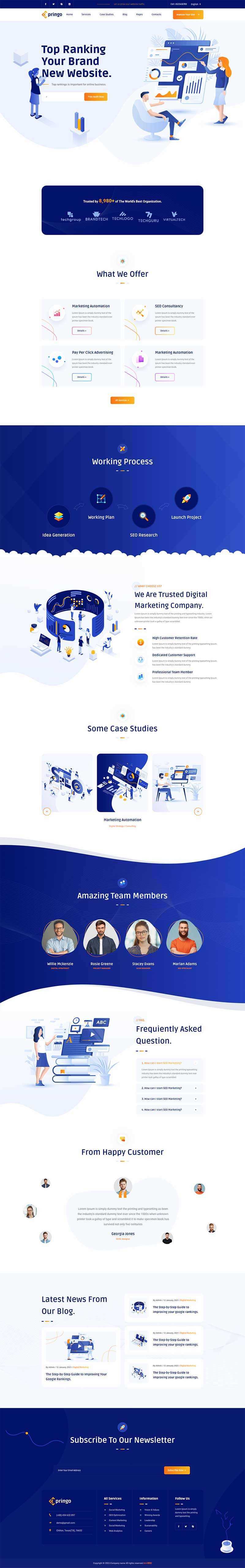 SEO营销咨询服务公司网站html模板 - Hope`Chen资源网