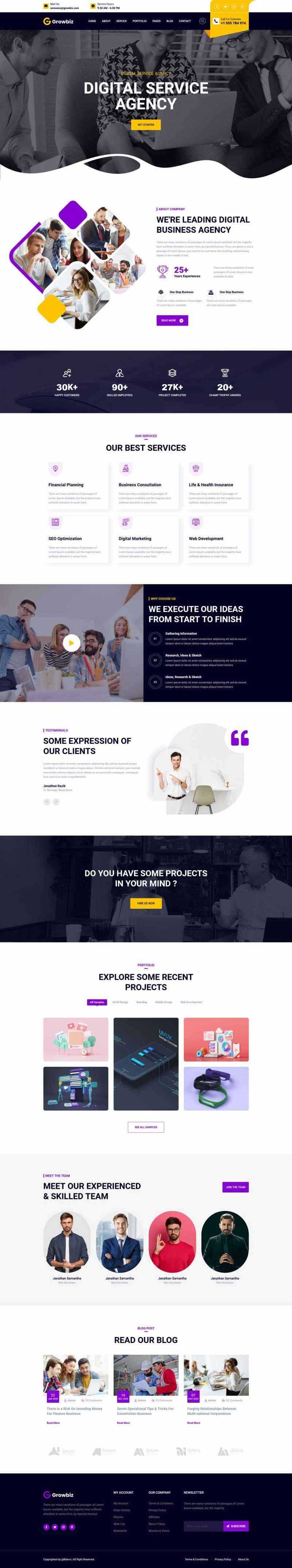 Bootstrap数字软件服务官网HTML5模板 - Hope`Chen资源网