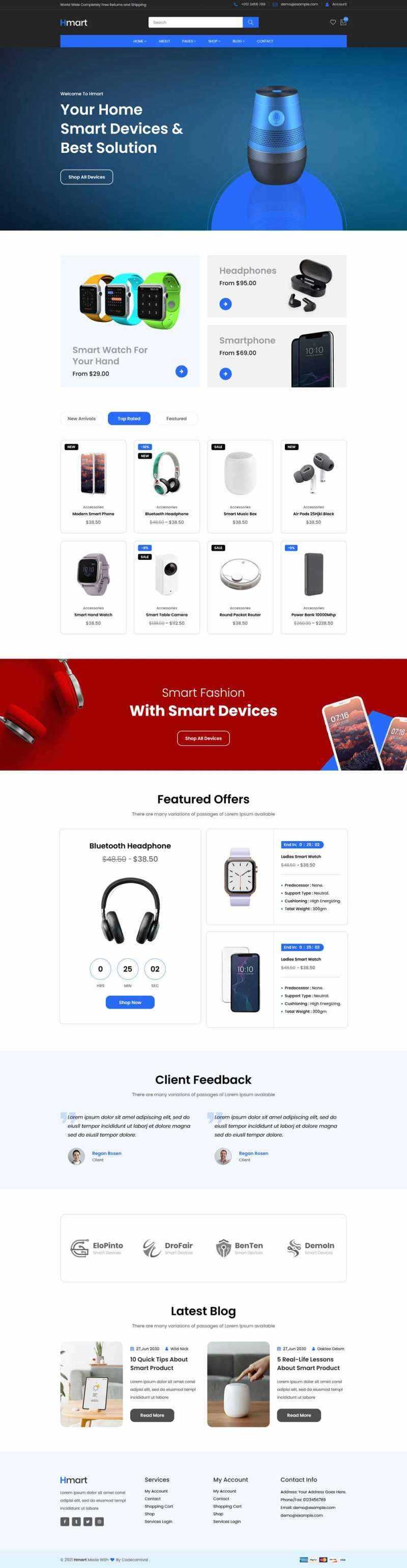 智能数码产品销售商城HTML模板 - Hope`Chen资源网