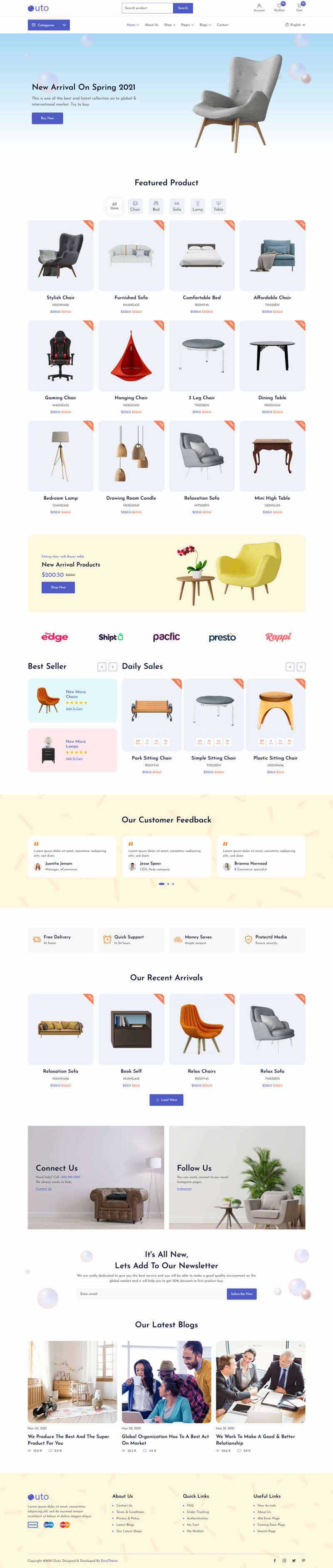 响应式的家具店铺HTML模板 - Hope`Chen资源网