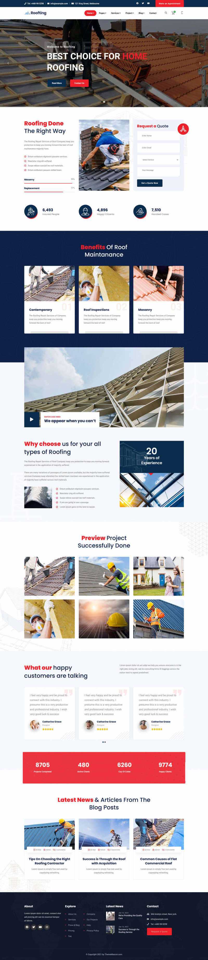 Bootstrap响应式的房屋建筑工程企业html模板 - Hope`Chen资源网