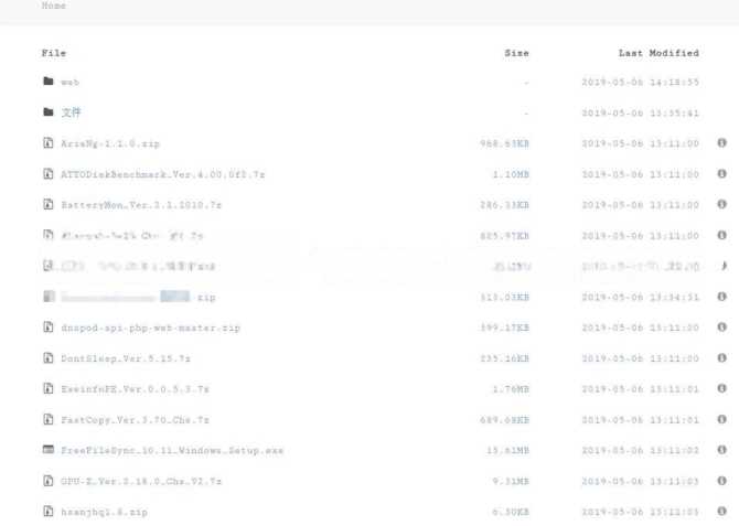 DirectoryLister文件列表展示页面生成工具 - Hope`Chen资源网