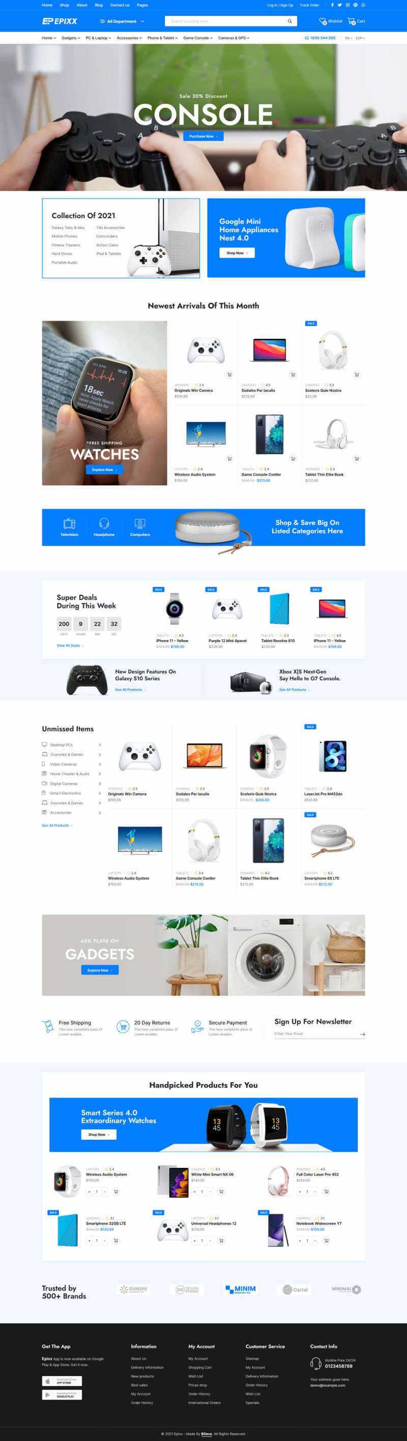 数码产品电子商务HTML响应式模板 - Hope`Chen资源网