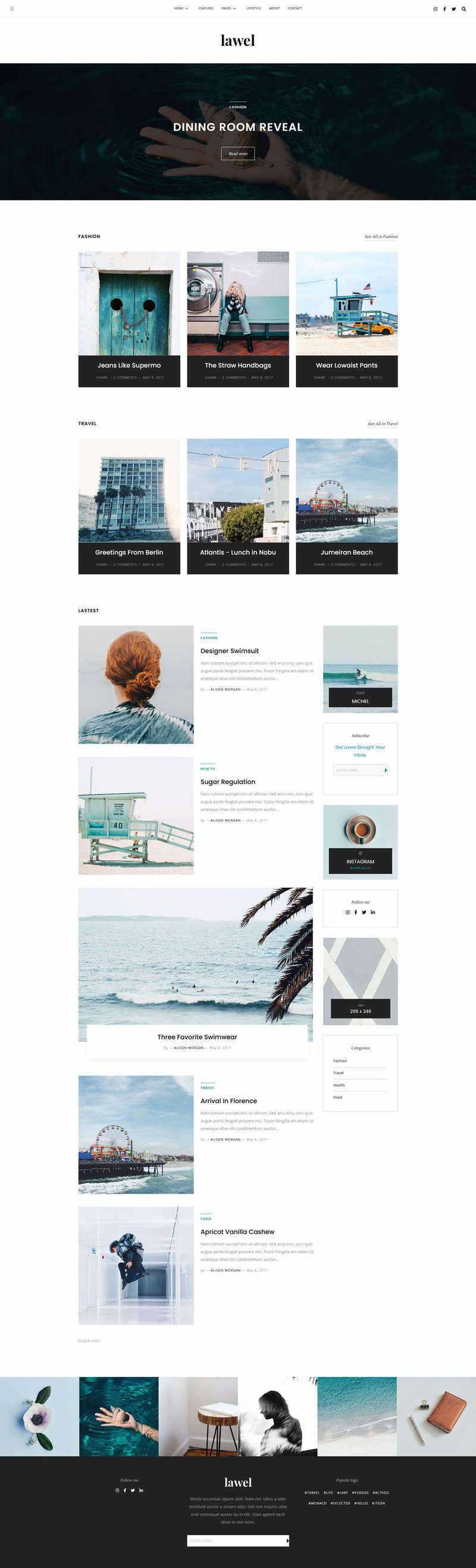 BootStrap5旅游图文相册博客HTML模板 - Hope`Chen资源网