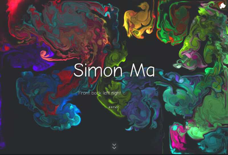 炫彩流光下拉翻页引导页html模板 - Hope`Chen资源网