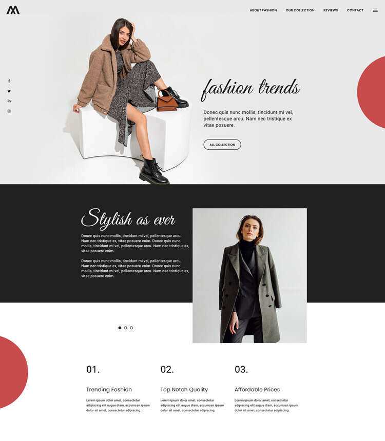 欧美时尚服饰网站html5模板 - Hope`Chen资源网