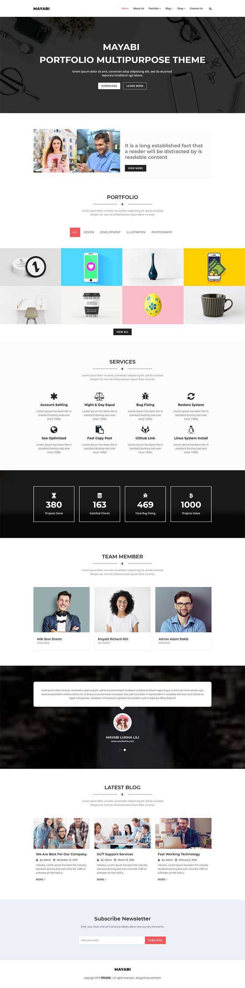 响应式多用途的公司业务展示HTML5模板 - Hope`Chen资源网