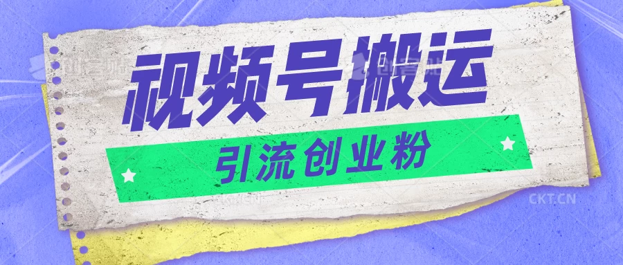 视频号搬运去重，单日引流200+创业粉，日入1000+ - Hope`Chen资源网