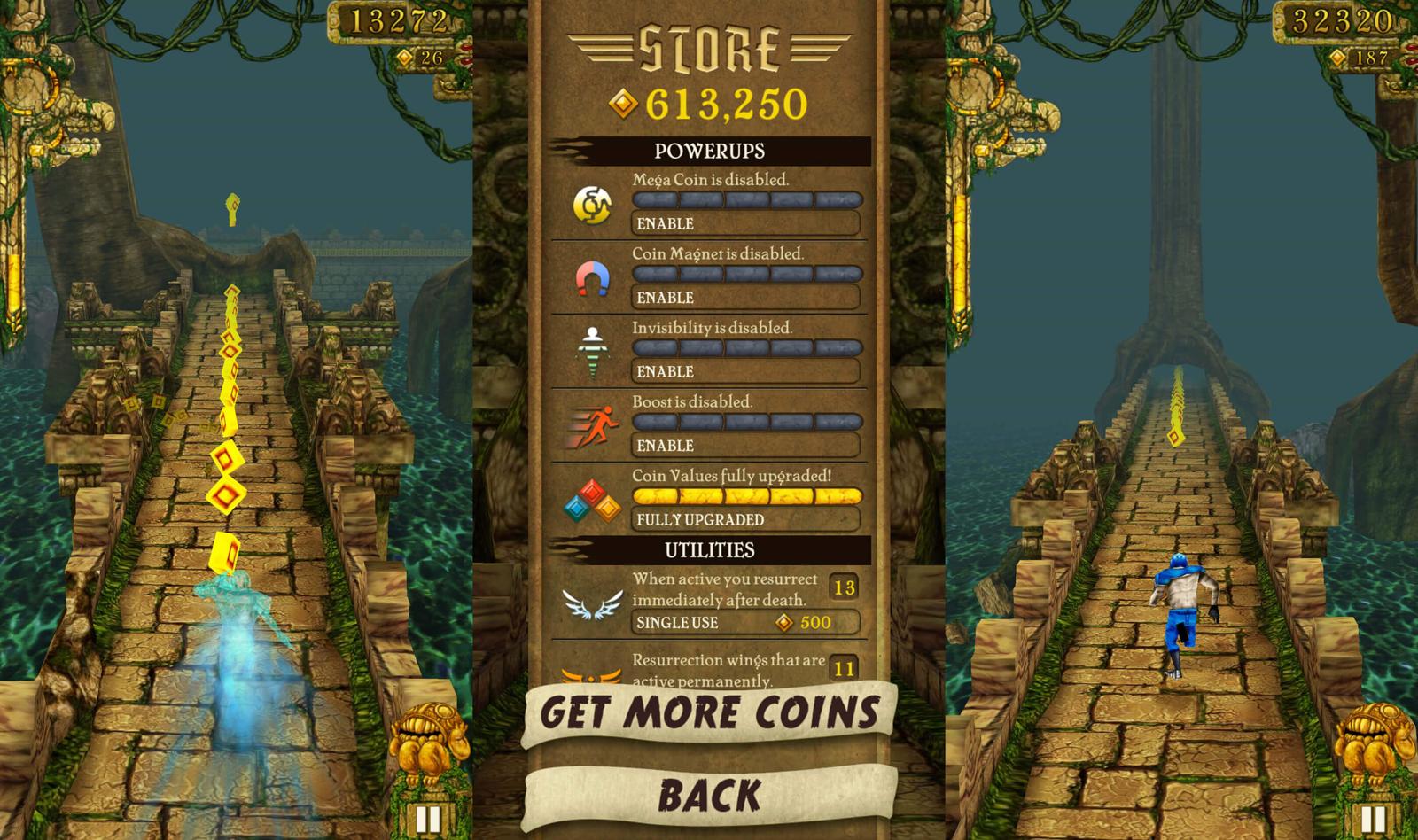 手机逃跑游戏《神庙逃亡》无限金币 - Hope`Chen资源网