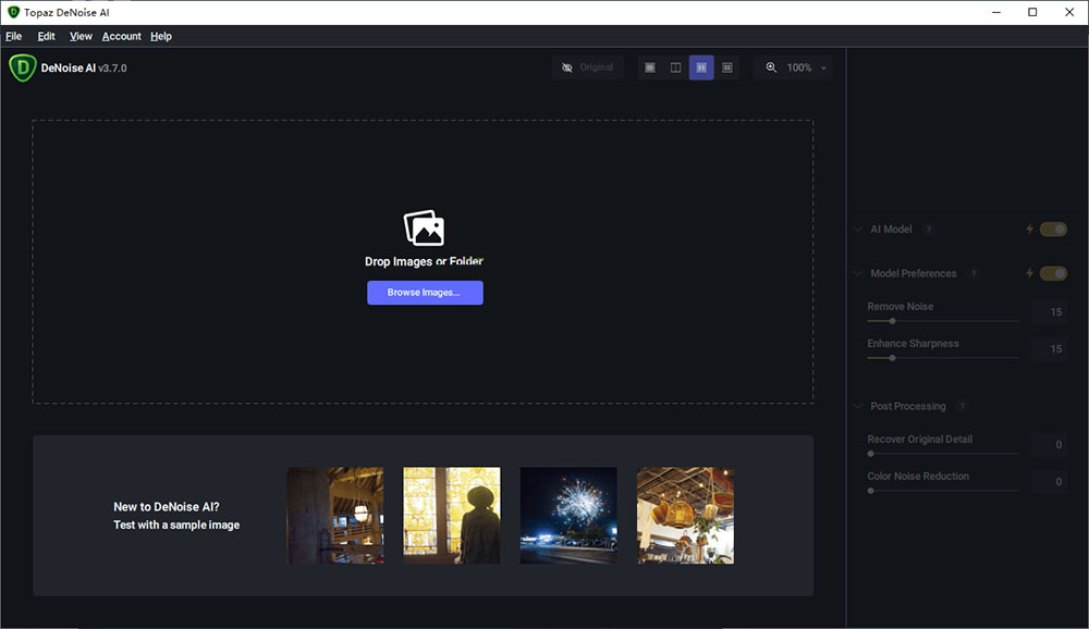 图像处理软件 Topaz DeNoise AI v3.7.1 便携版 - Hope`Chen资源网