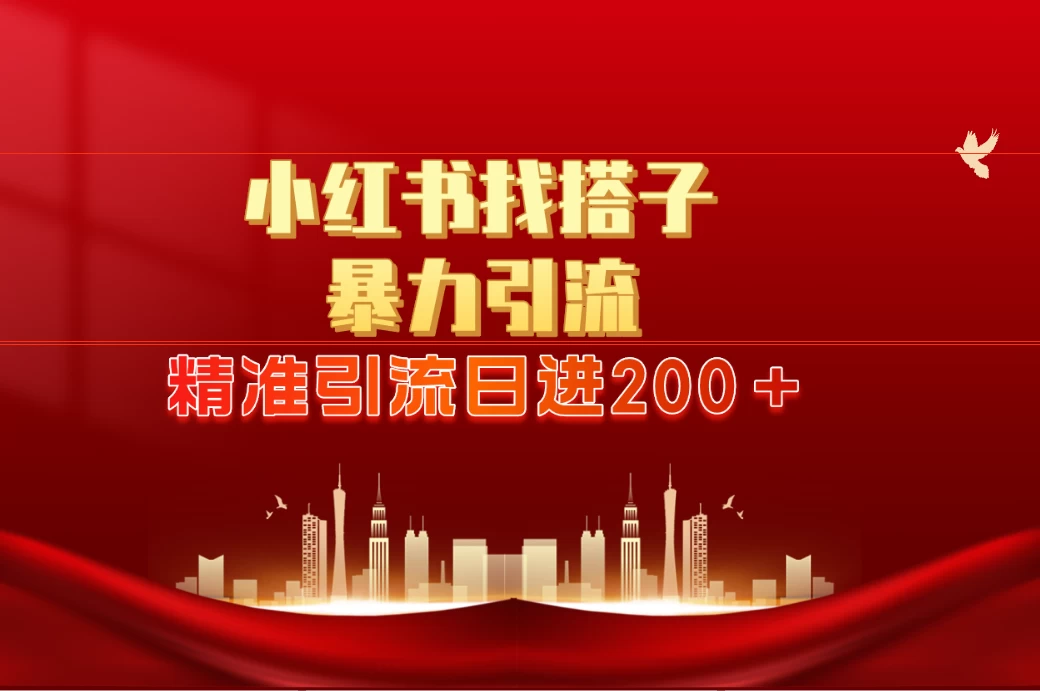 2024最新小红署引流思路，日进300＋，暴力引流+锁粉 - Hope`Chen资源网