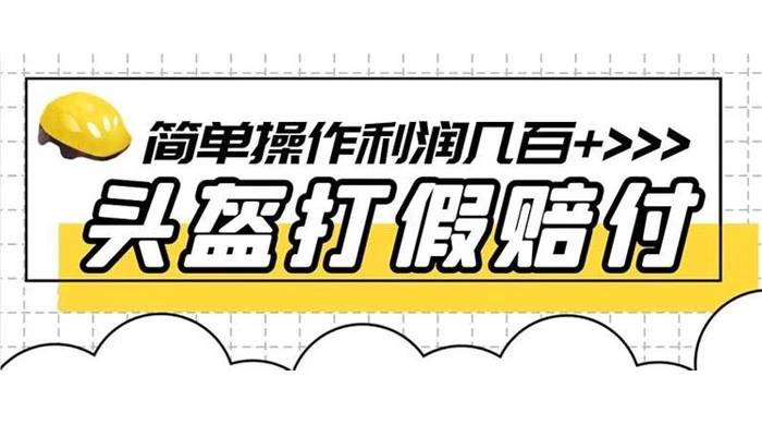 打假 3c 头盔项目，月入过万，小白有手就行 【揭秘】 - Hope`Chen资源网