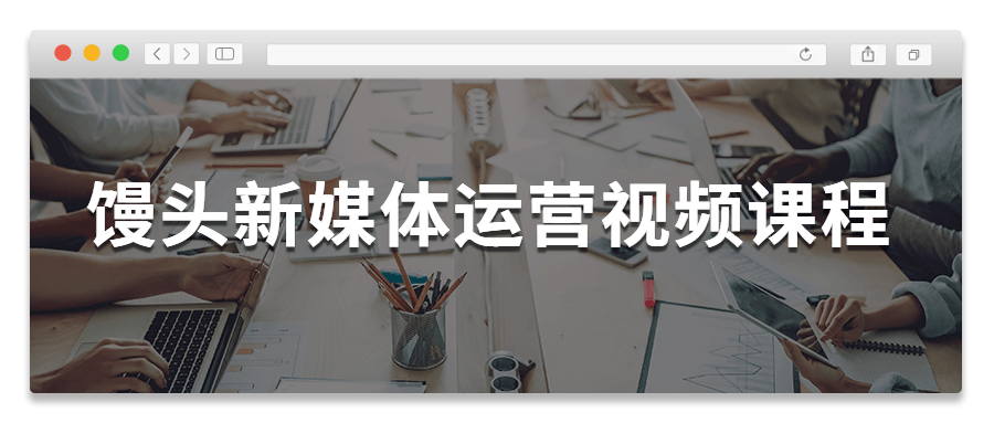 馒头新媒体运营视频课程 - Hope`Chen资源网